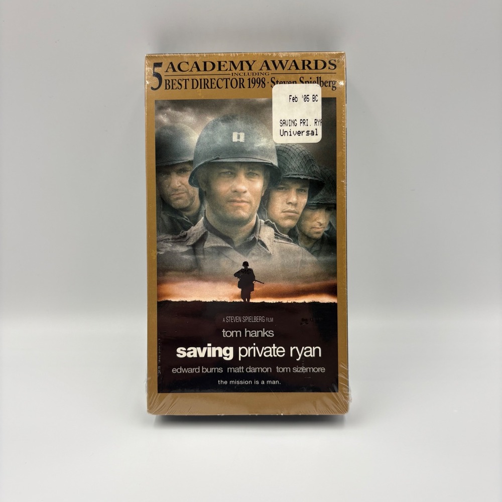 Saving Private Ryan‎ VHS 1999 Steven Spielberg Tom Hanks Sealed New 89021